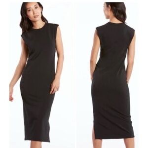 Public Rec Chic Navy Blue Midi Dress